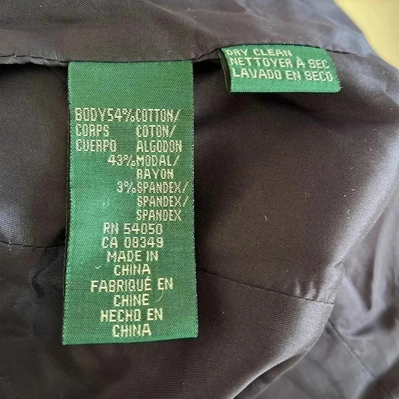 Ralph Laure navy velvet blazer size 8p - Picture 6 of 6